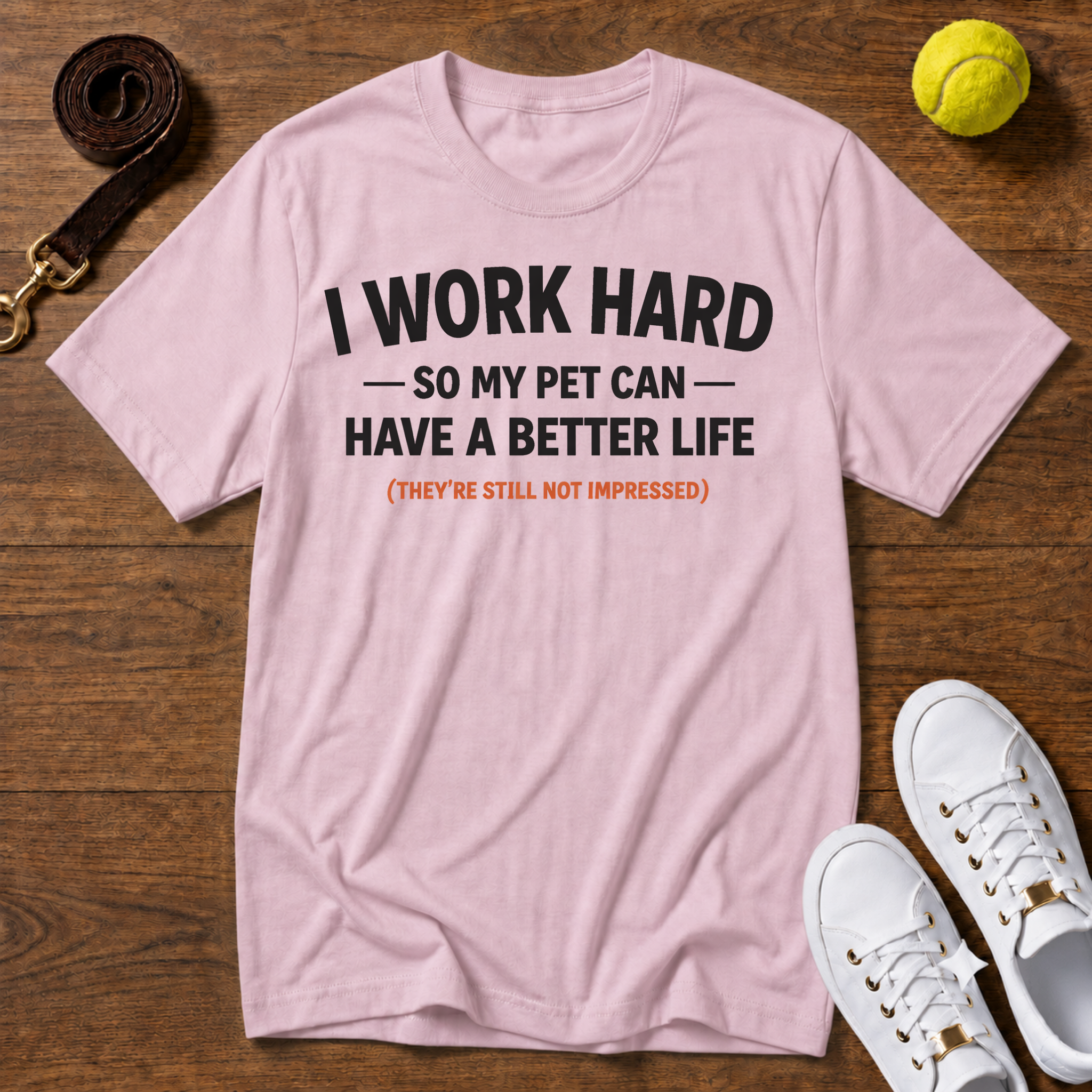 I Work Hard T-Shirt – Gildan Softstyle