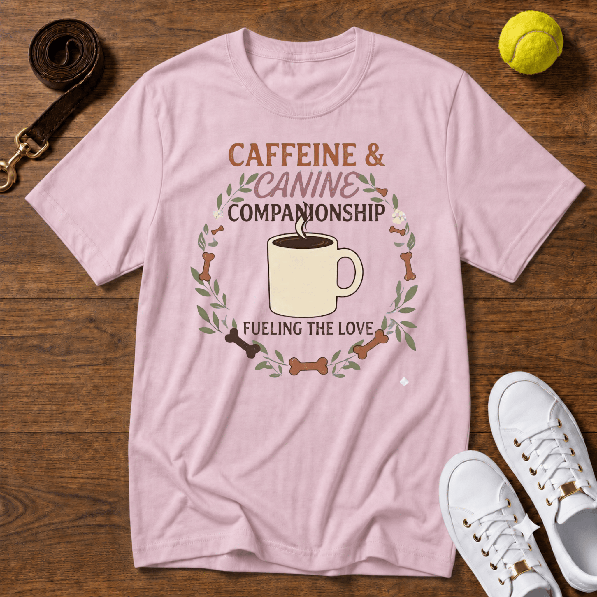 Caffeine & Canine T‑Shirt — Gildan Softstyle