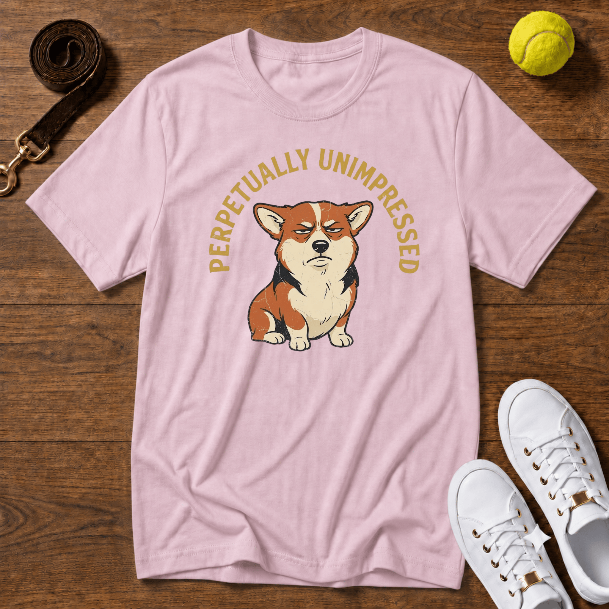 Corgi Unimpressed T-Shirt - Gildan Softstyle