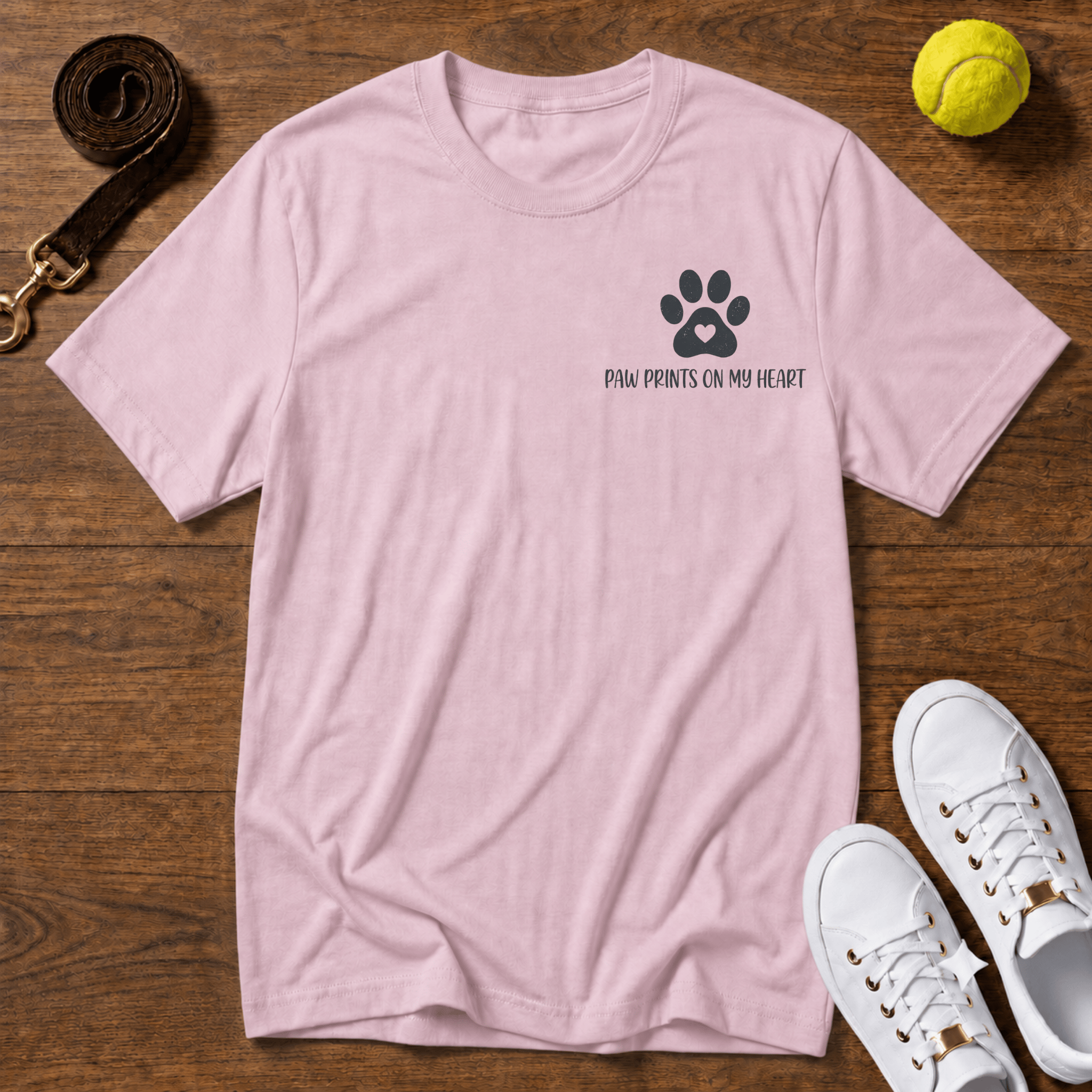 Paw Prints T‑Shirt — Gildan Softstyle