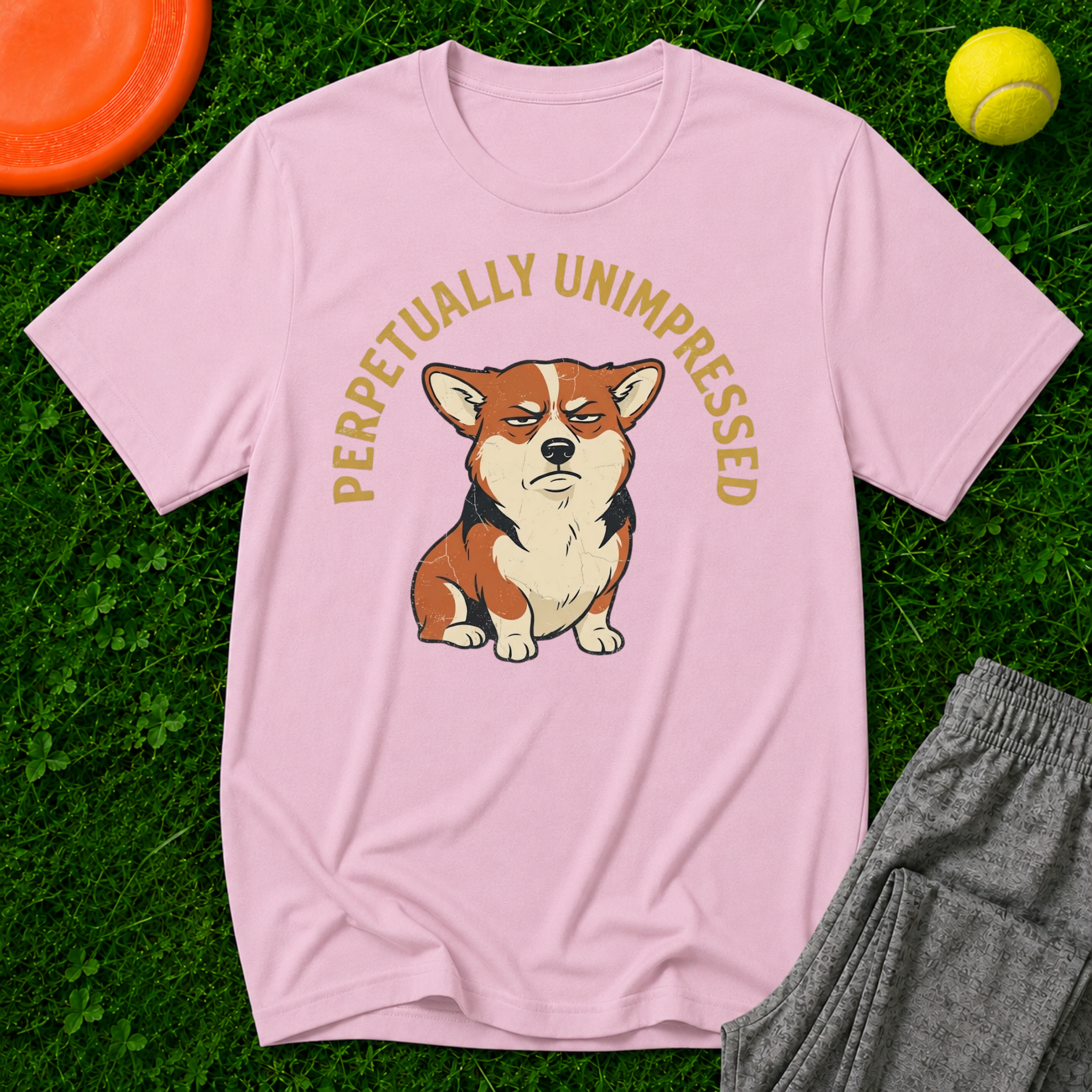 Corgi Unimpressed T-Shirt - Gildan Softstyle
