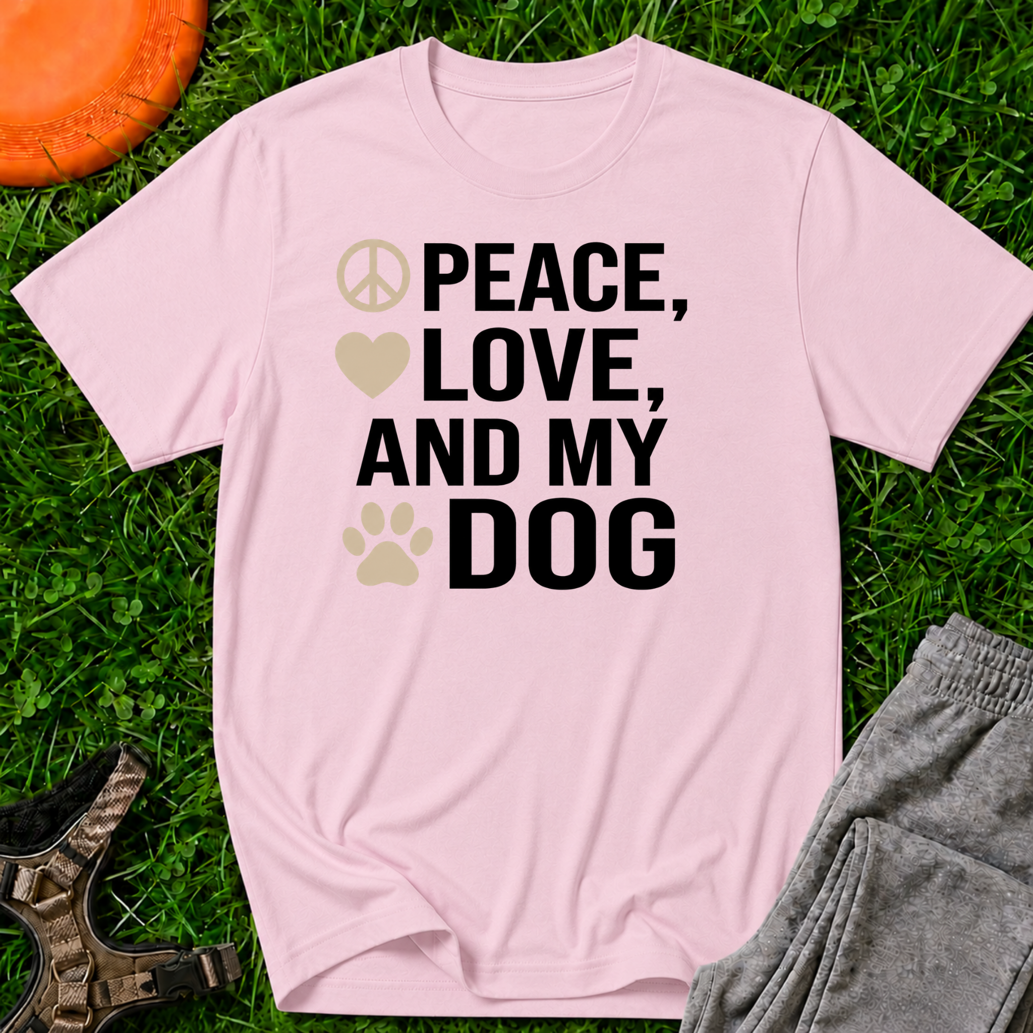 Peace, Love, and My Dog Classic Tee