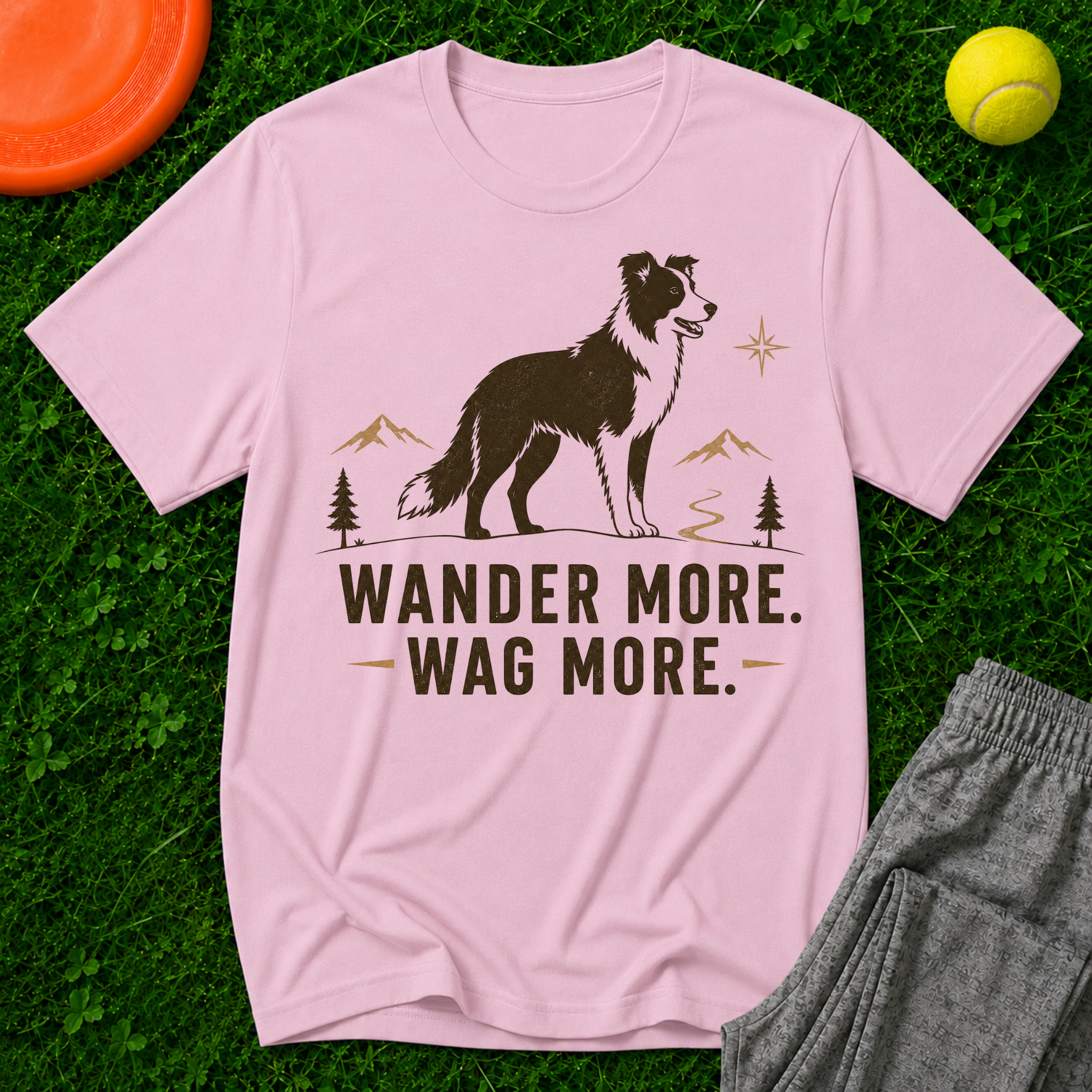 Wander More Wag More, Classic T-Shirt
