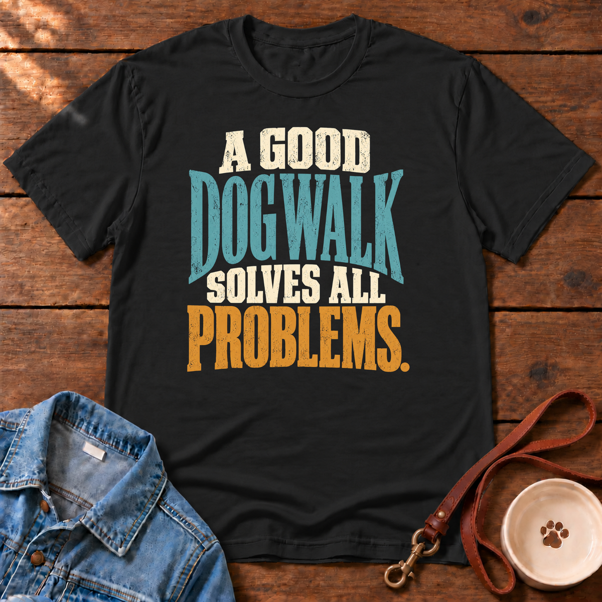 A Good Dog Walk T-Shirt