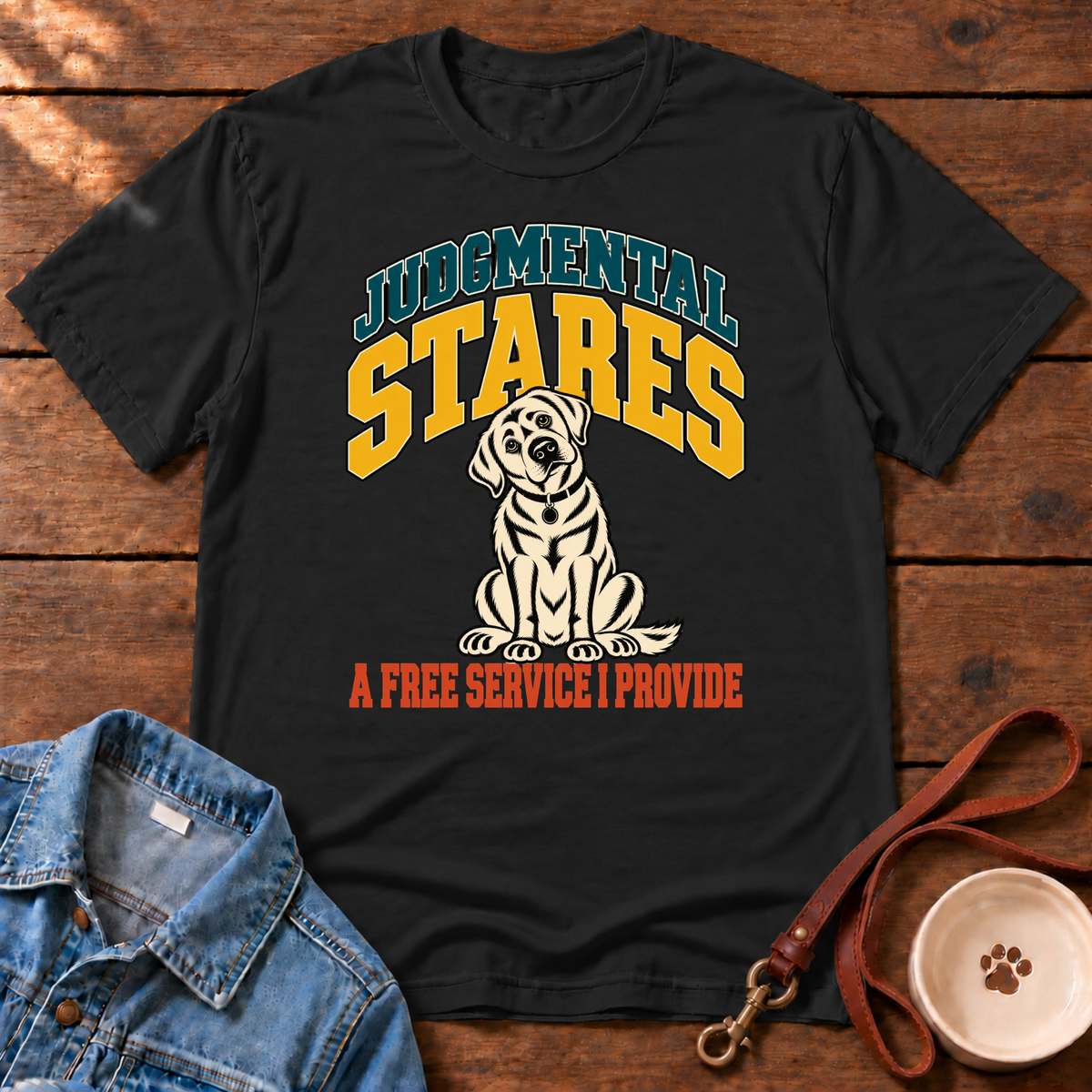 Judgmental Stares Dog T-Shirt
