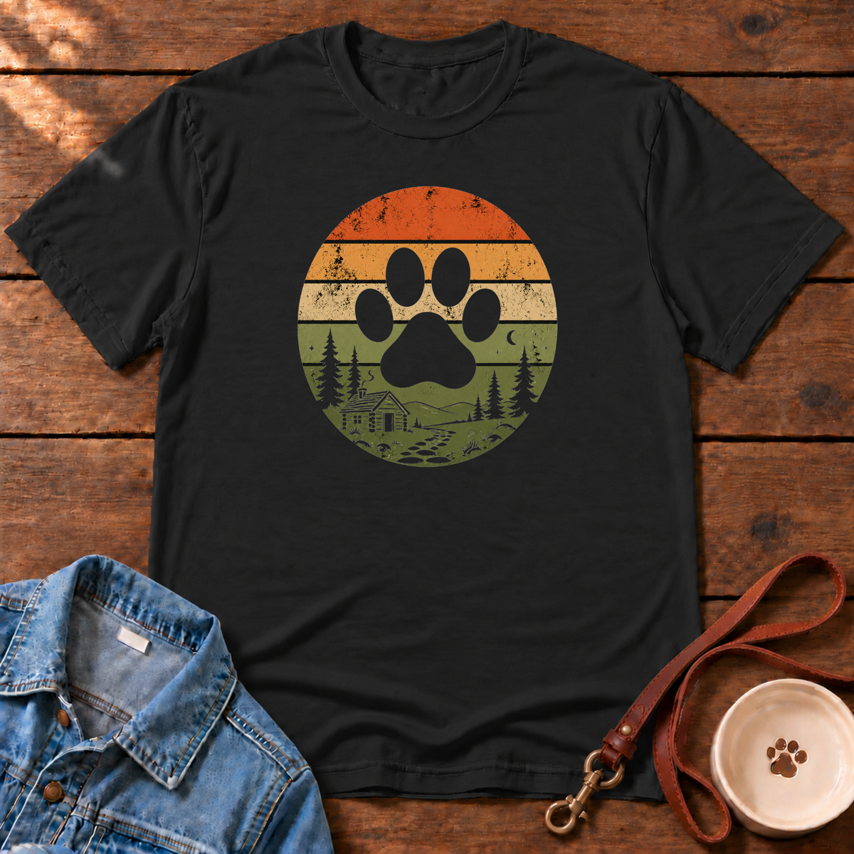 Pawprintt Cabin T-Shirt