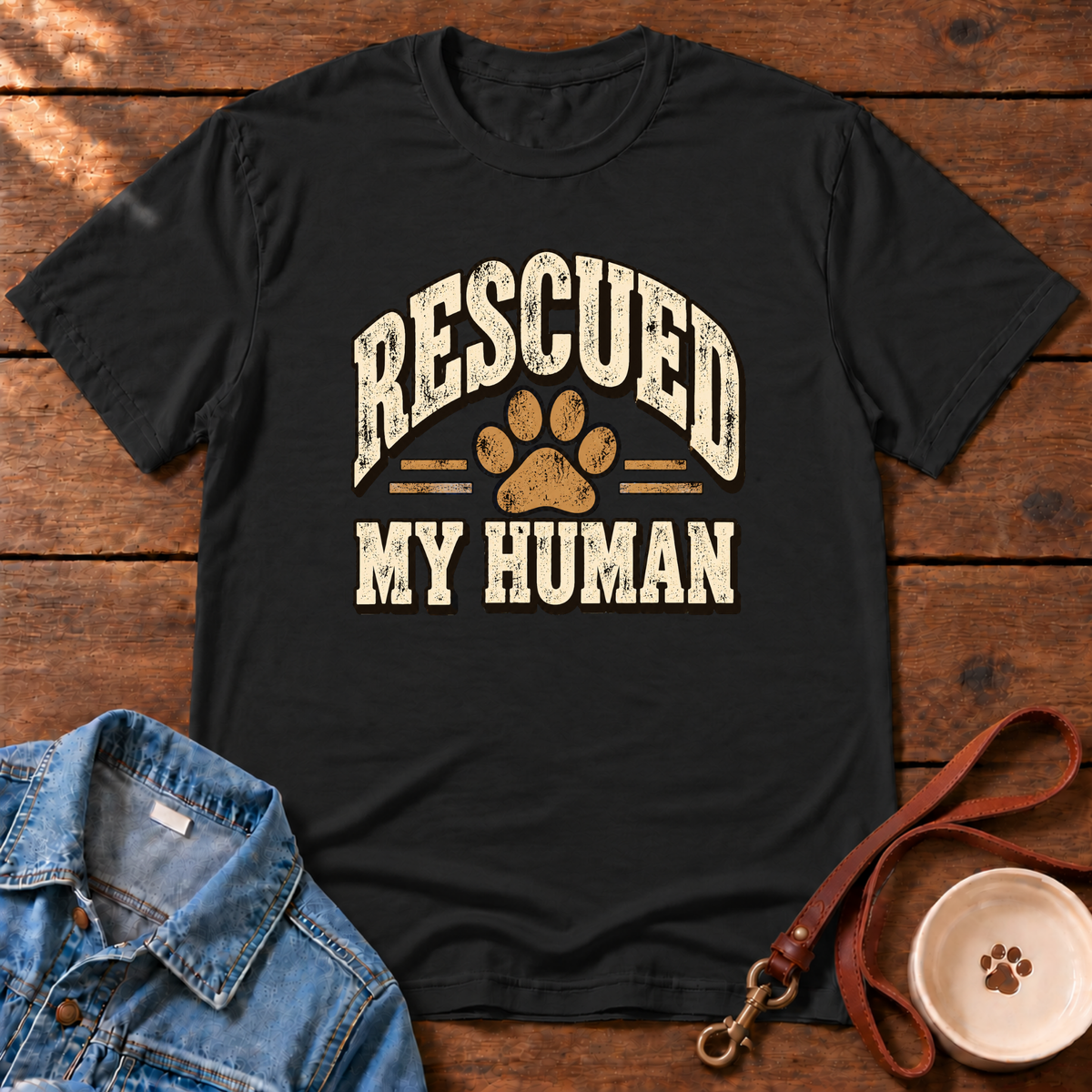 Rescued My Human T-Shirt