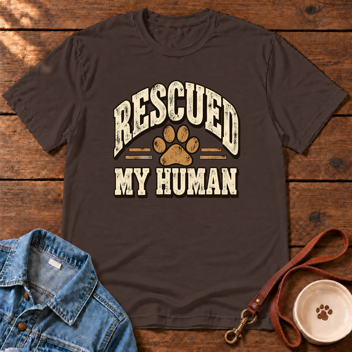 Rescued My Human T-Shirt