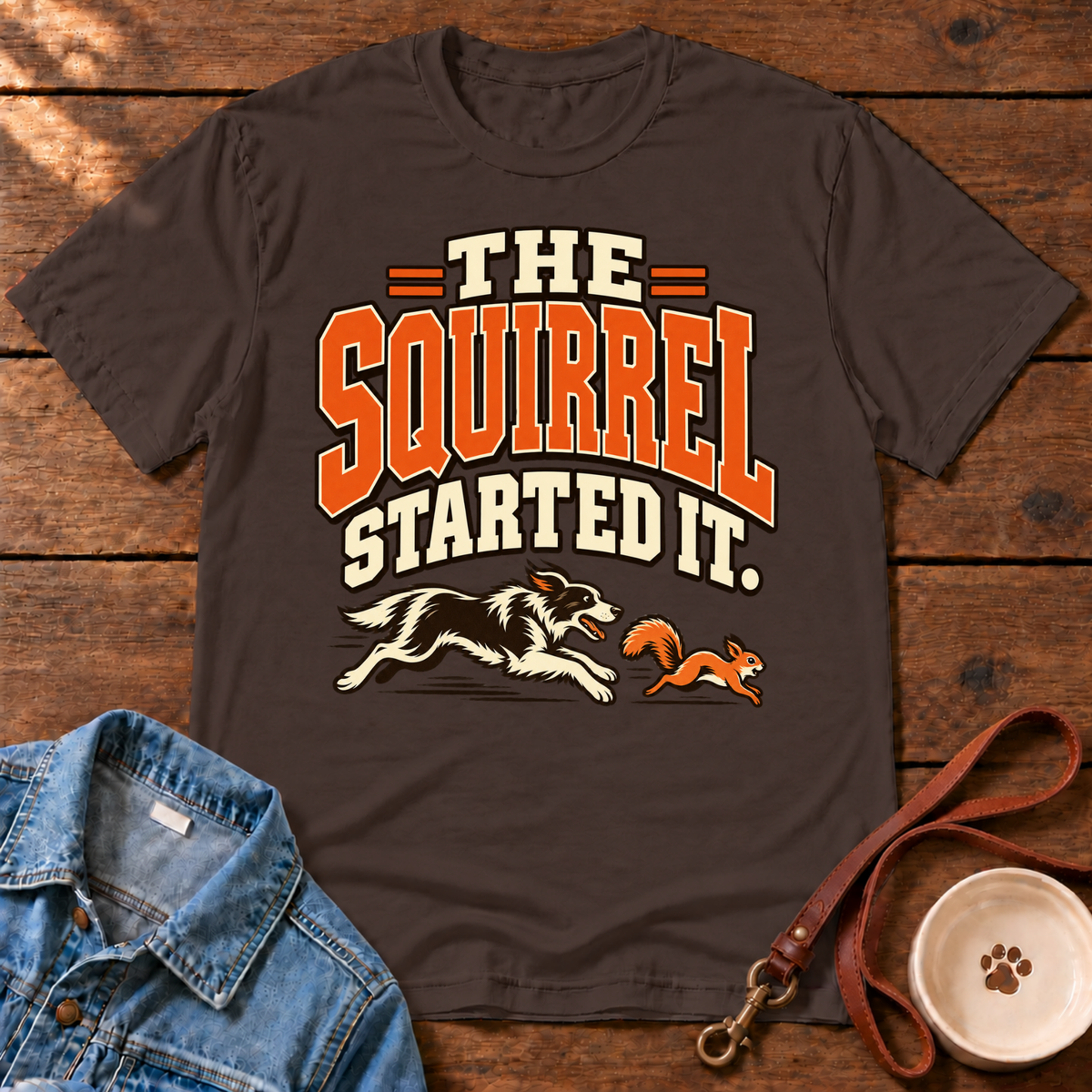 Squirrel Started It T-Shirt