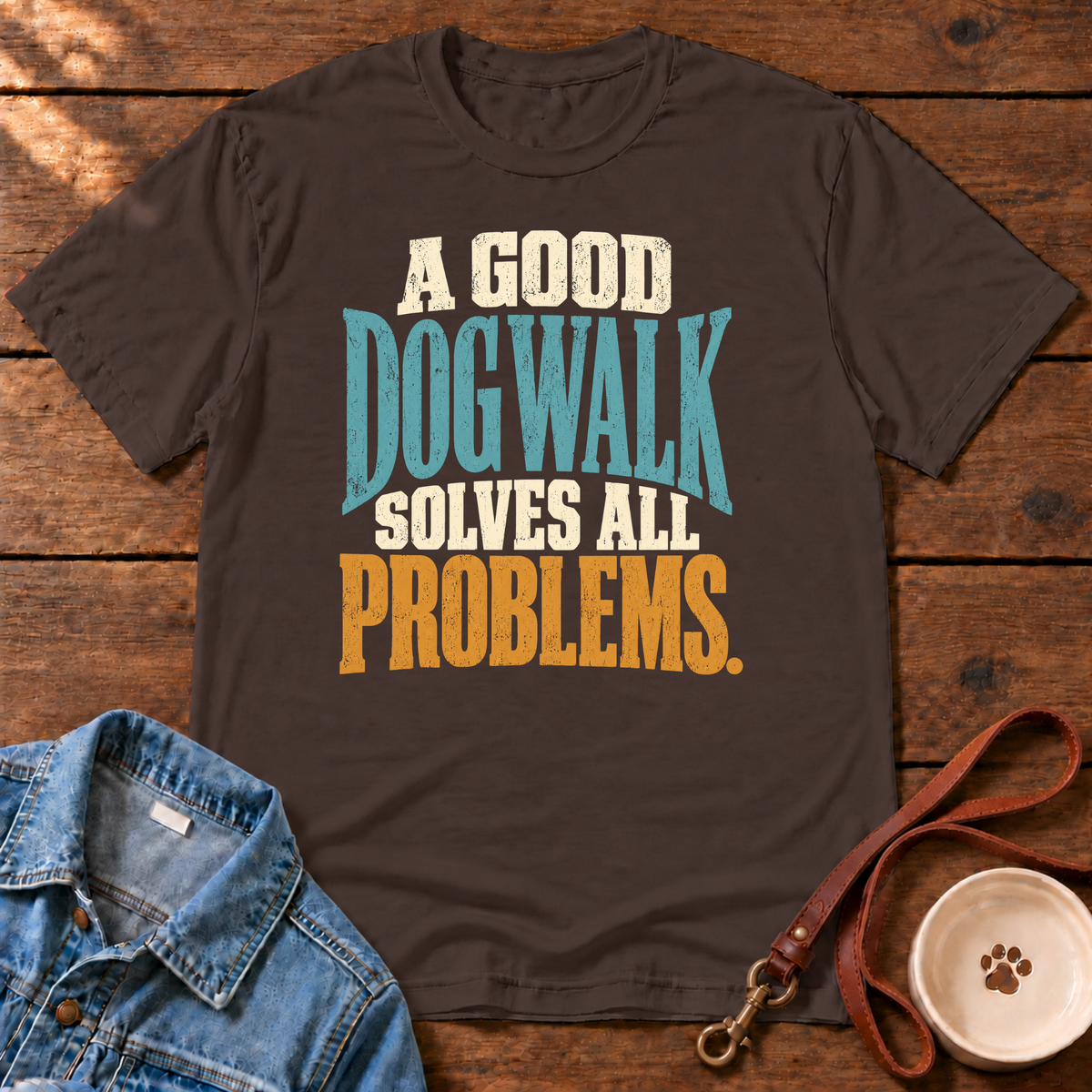 A Good Dog Walk T-Shirt
