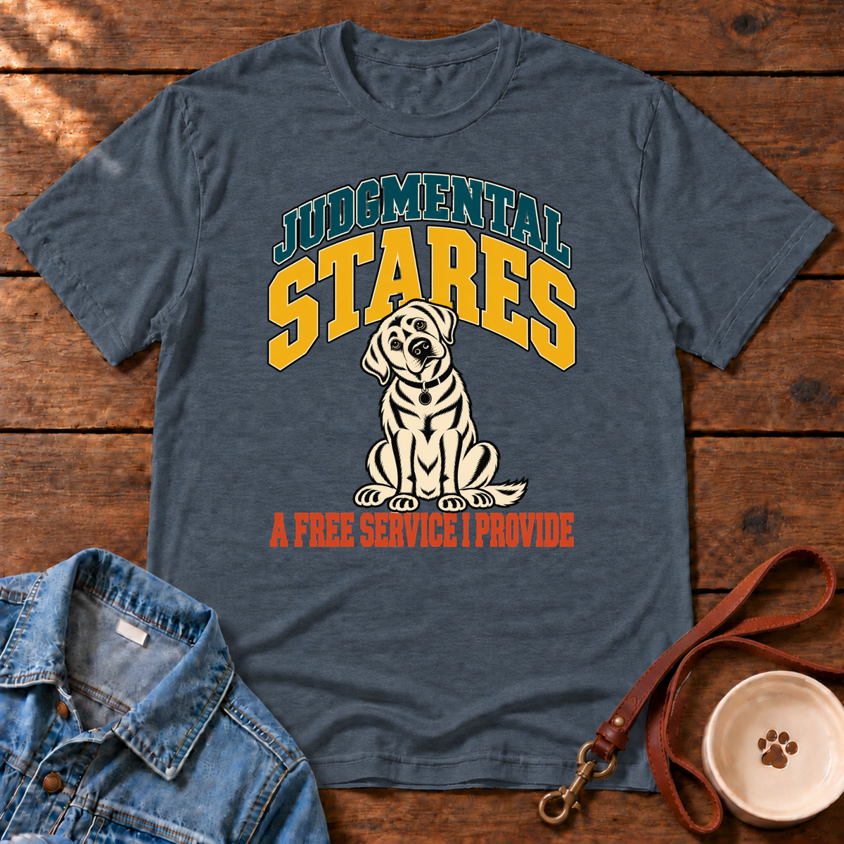 Judgmental Stares Dog T-Shirt