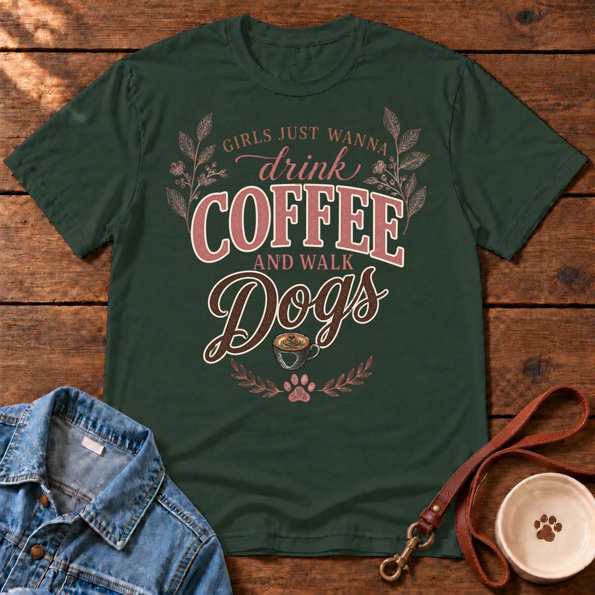Coffee & Dogs T‑Shirt