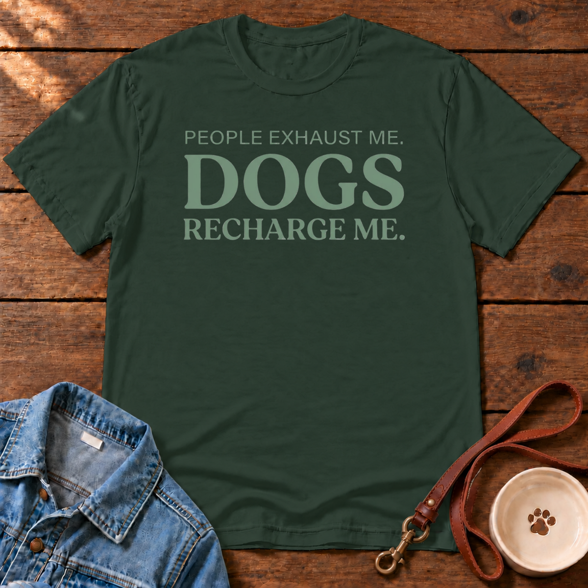 Dogs Recharge Me T-Shirt