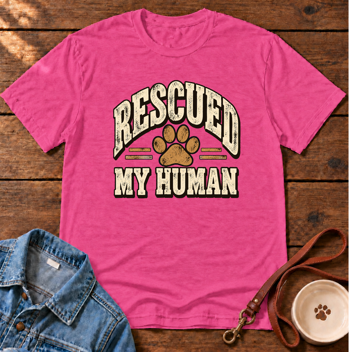 Rescued My Human T-Shirt