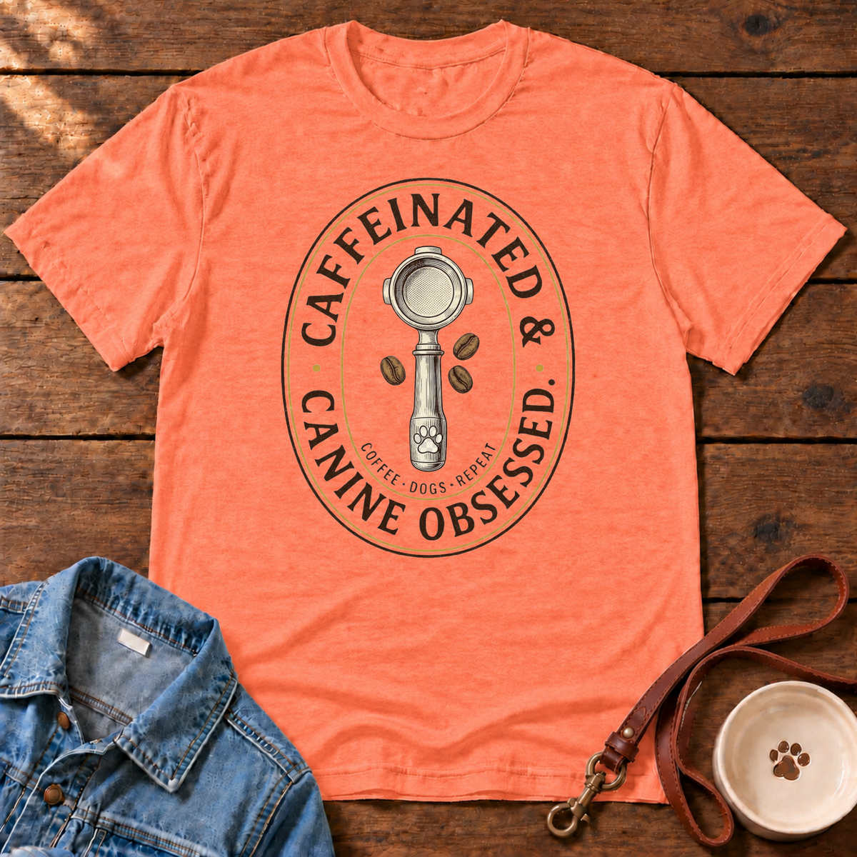 Caffeinated & Canine T‑Shirt