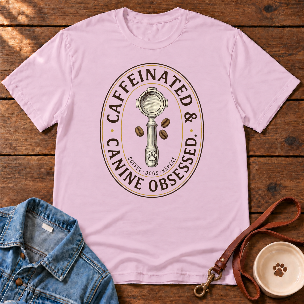Caffeinated & Canine T‑Shirt