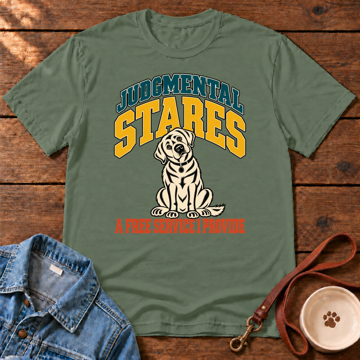 Judgmental Stares Dog T-Shirt
