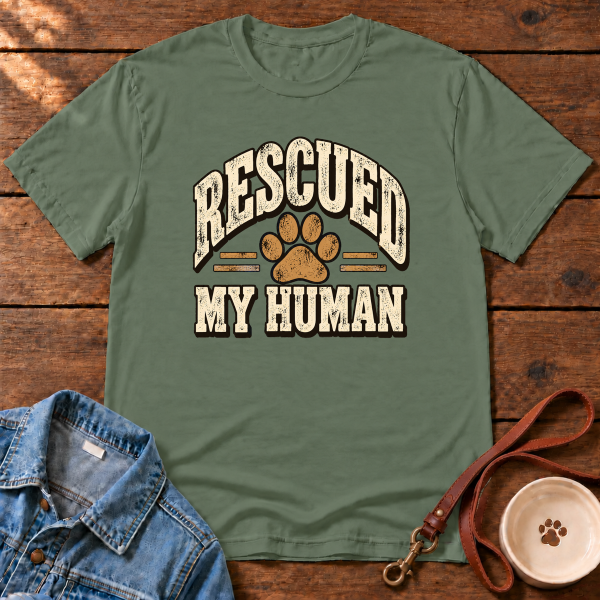 Rescued My Human T-Shirt