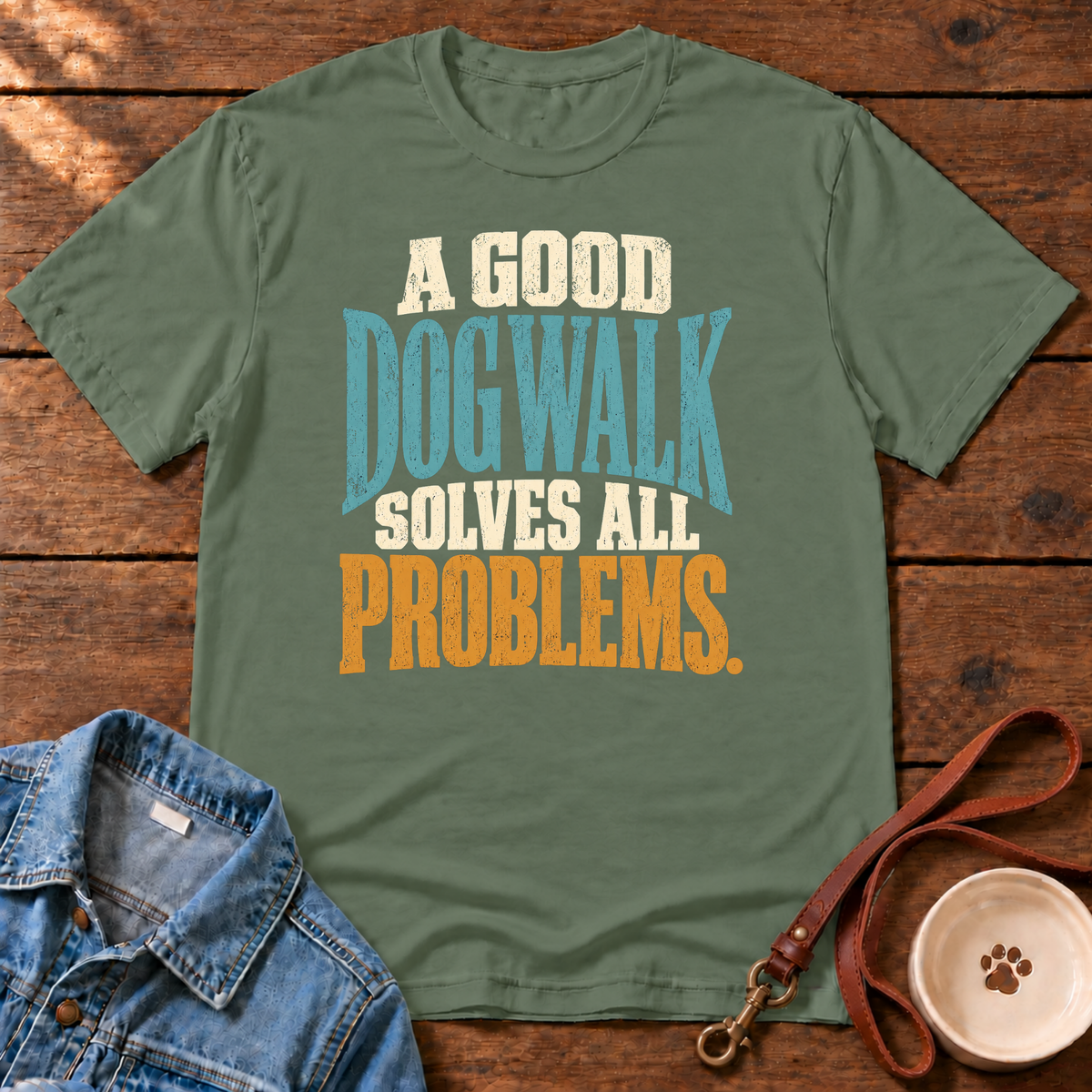 A Good Dog Walk T-Shirt