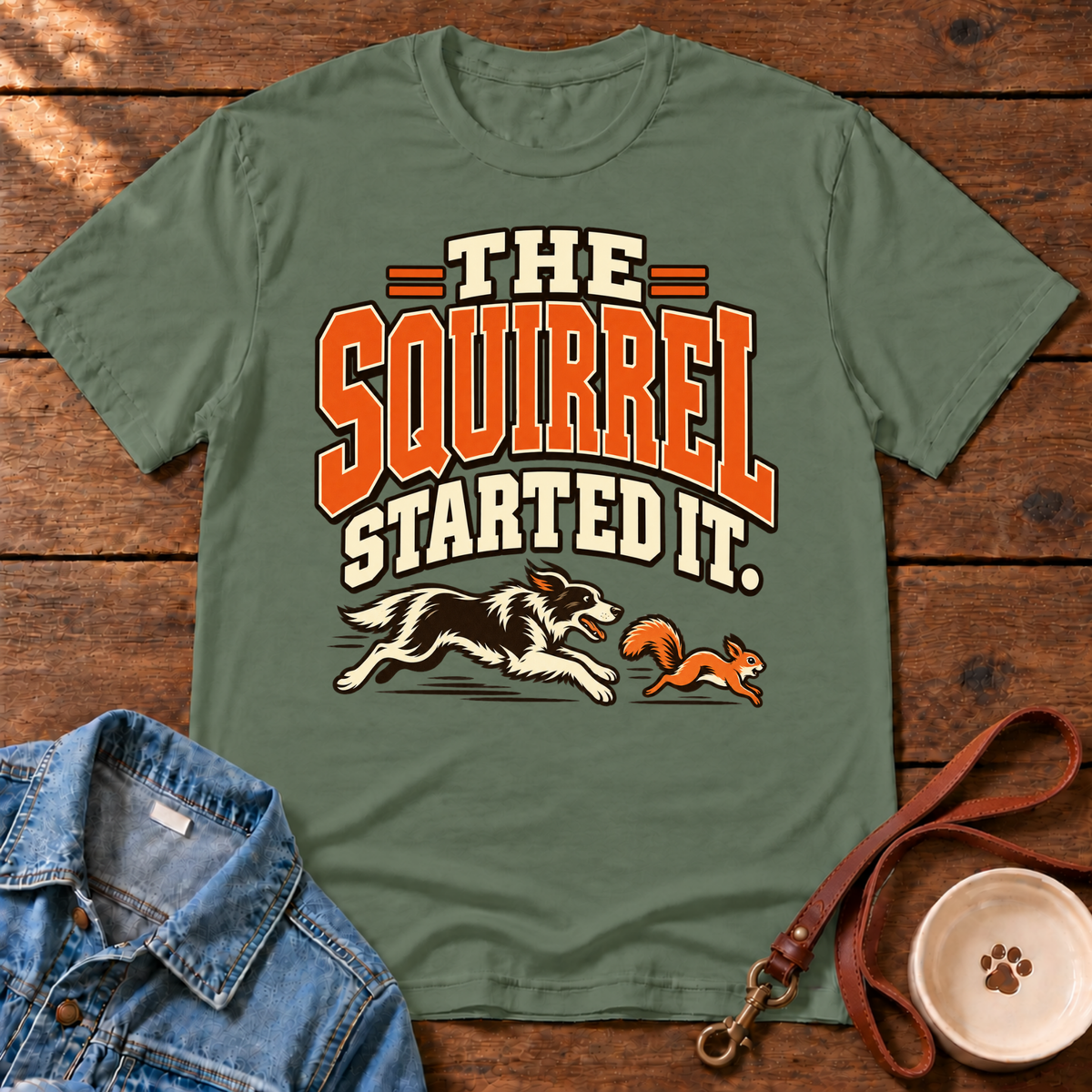 Squirrel Started It T-Shirt