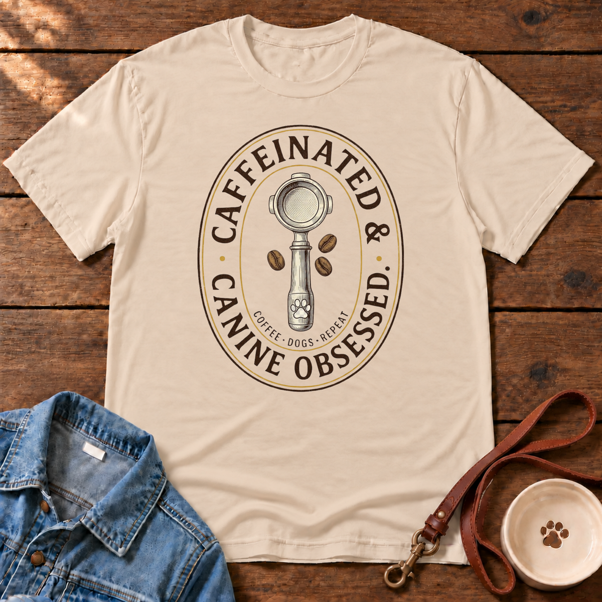 Caffeinated & Canine T‑Shirt