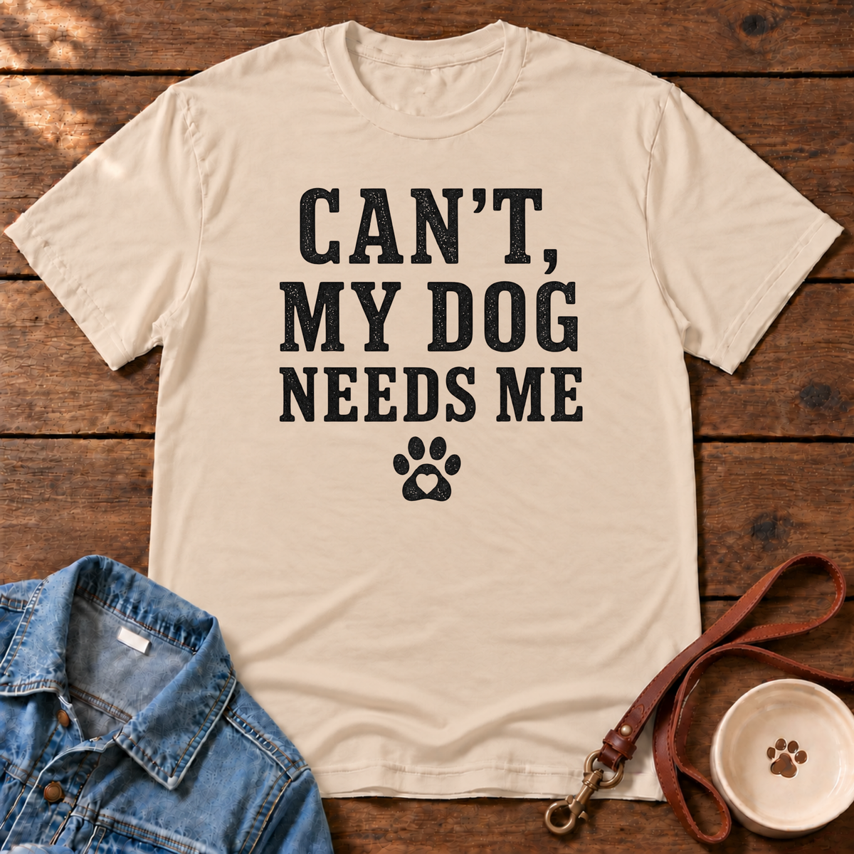 Can’t, My Dog Needs Me T-Shirt