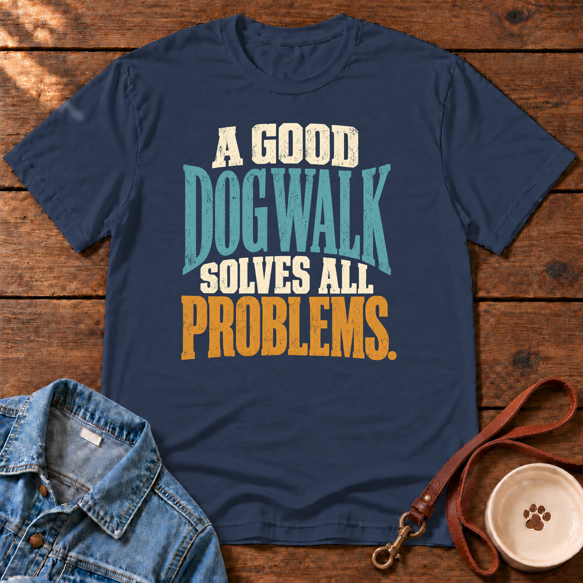 A Good Dog Walk T-Shirt