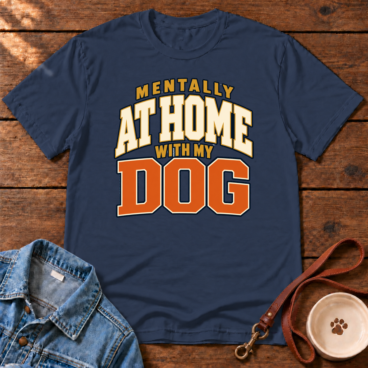 At Home With My Dog T-Shirt