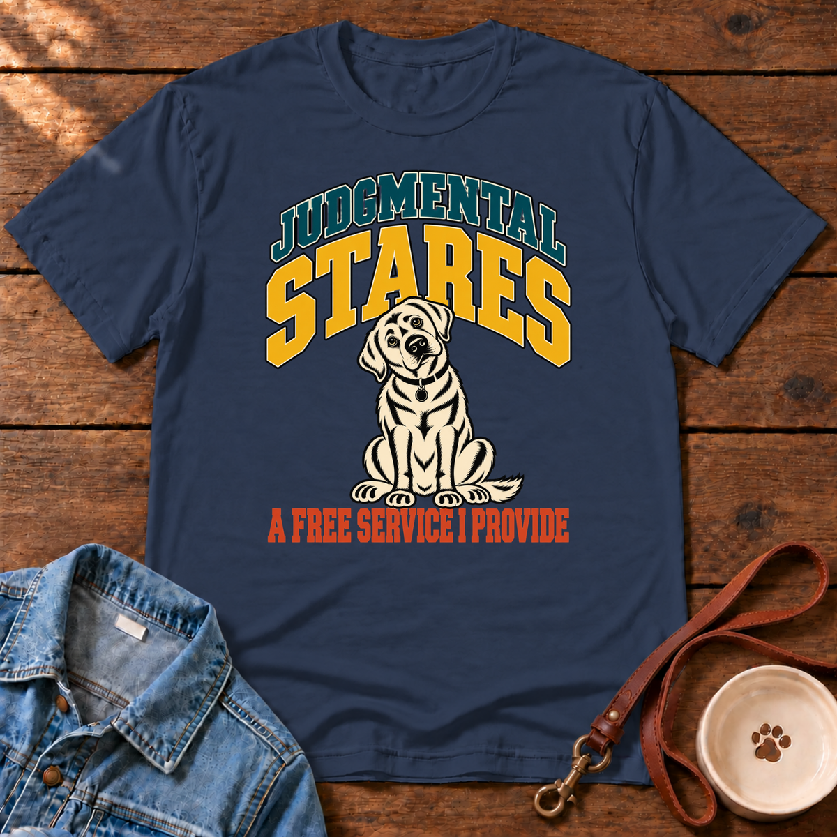Judgmental Stares Dog T-Shirt