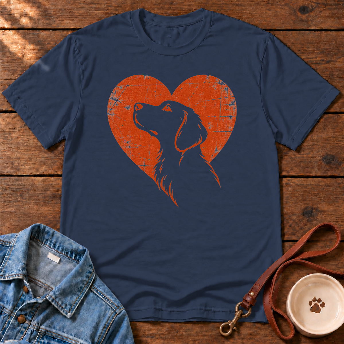 Dog Lover Portrait T‑Shirt