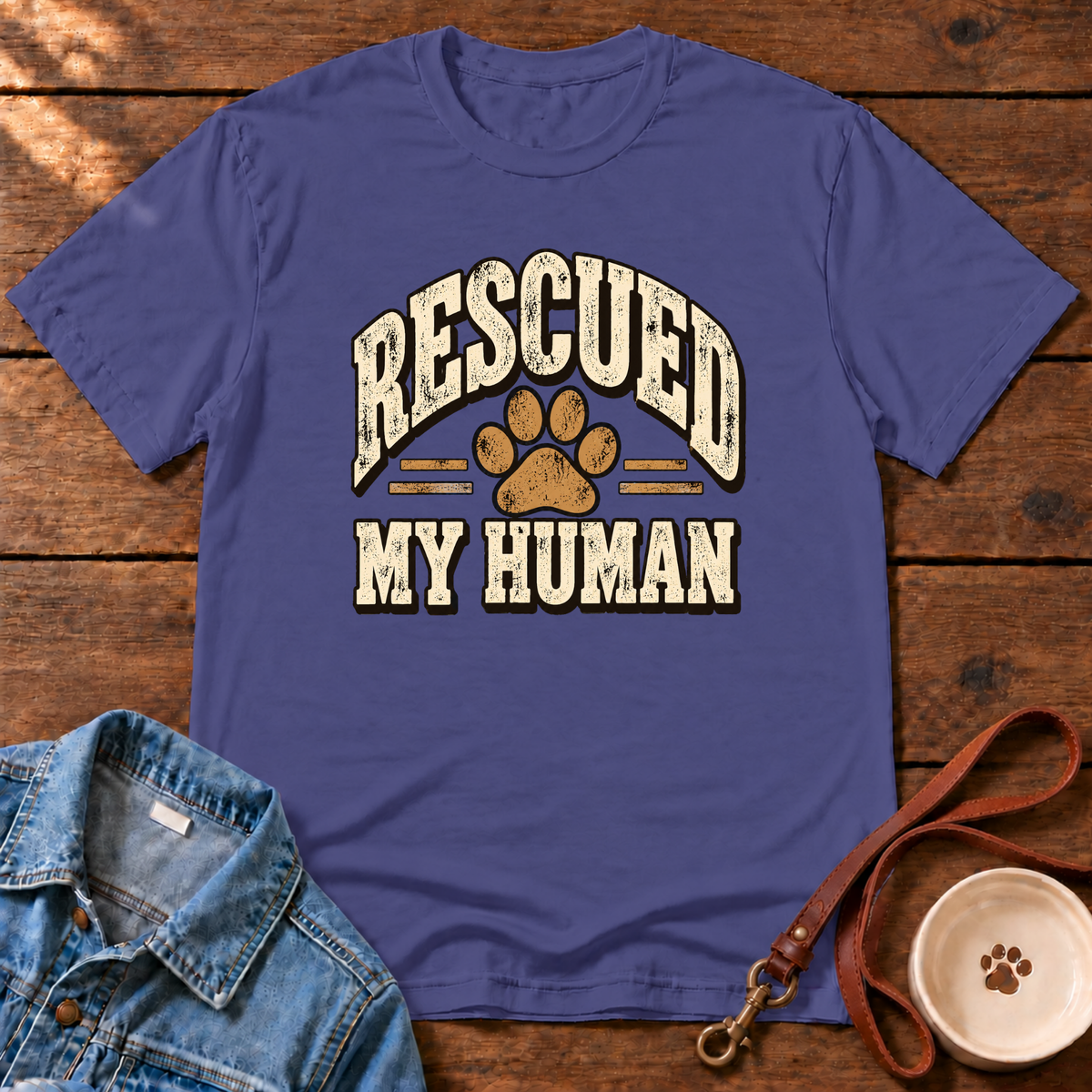 Rescued My Human T-Shirt