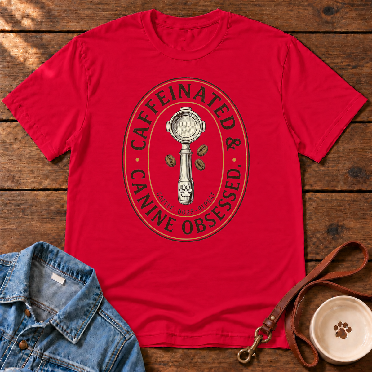 Caffeinated & Canine T‑Shirt