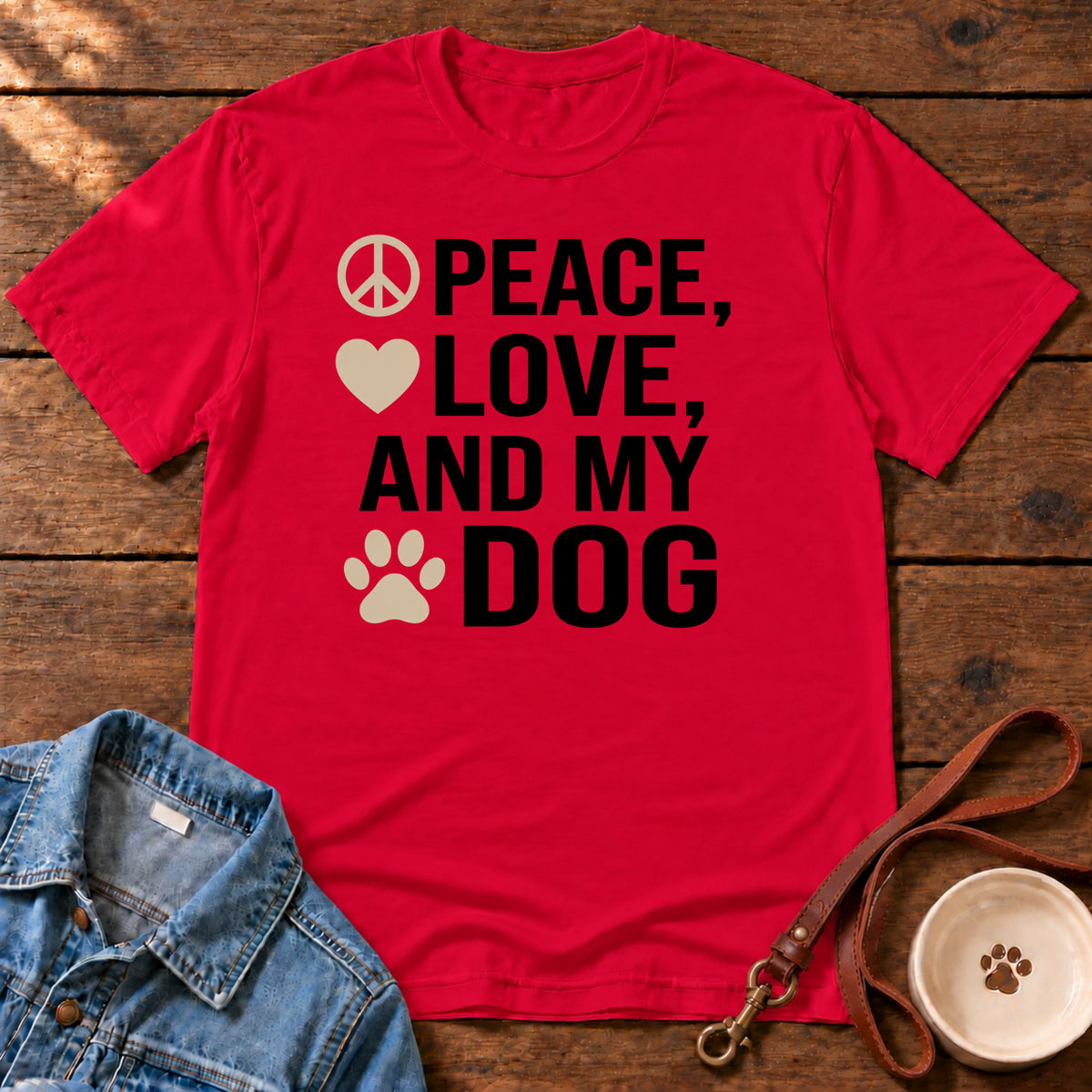 Peace, Love T-Shirt