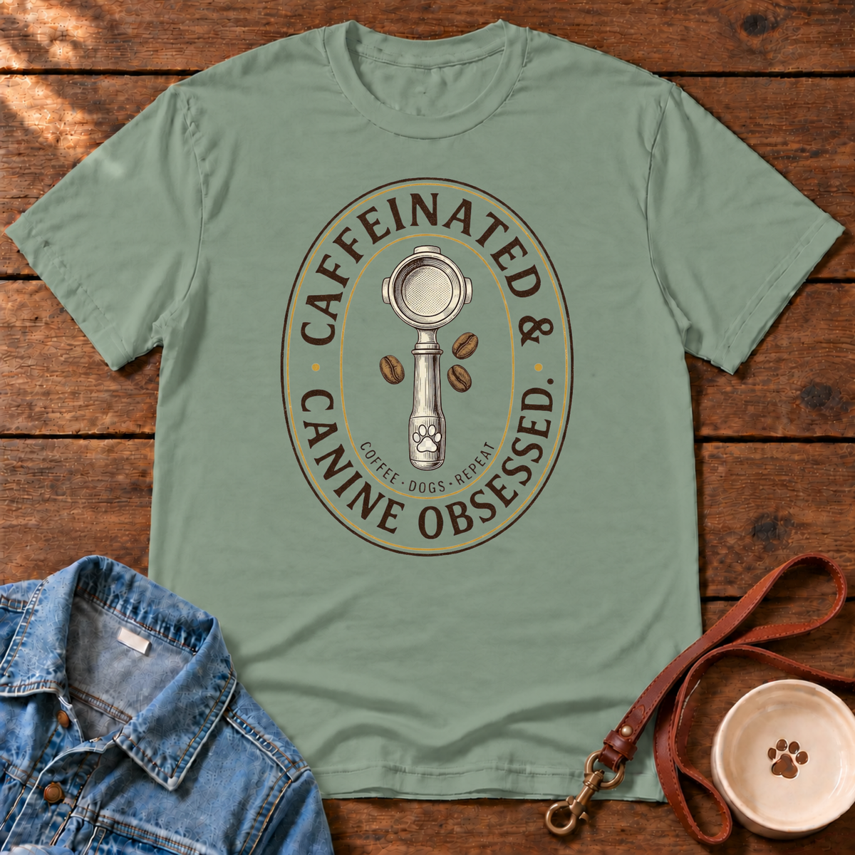 Caffeinated & Canine T‑Shirt