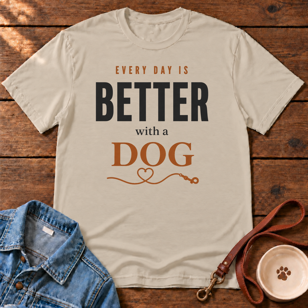Better With A Dog T-Shirt
