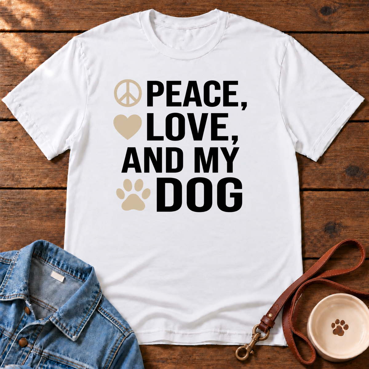 Peace, Love T-Shirt