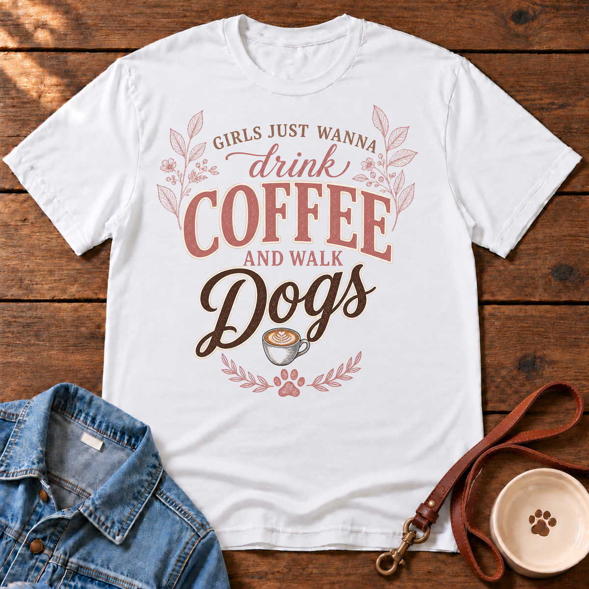 Coffee & Dogs T‑Shirt