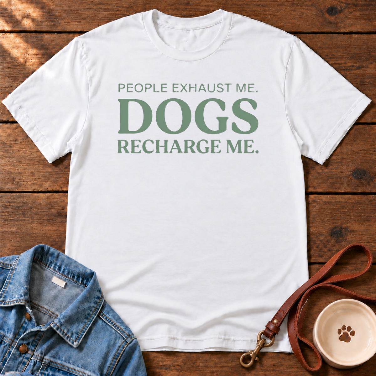 Dogs Recharge Me T-Shirt