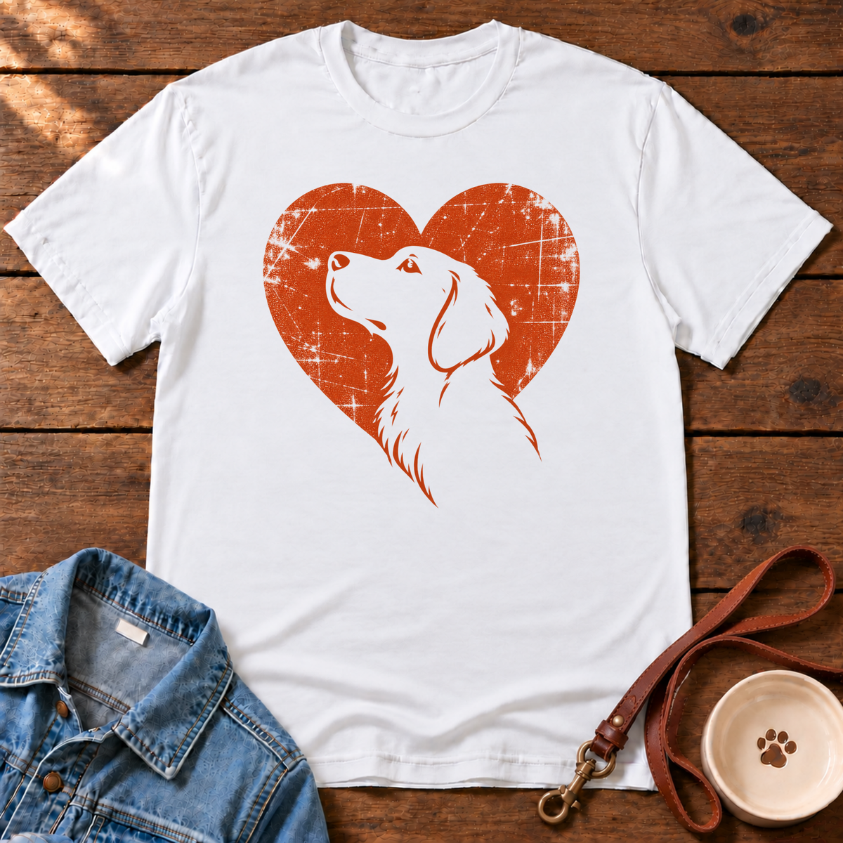 Dog Lover Portrait T‑Shirt