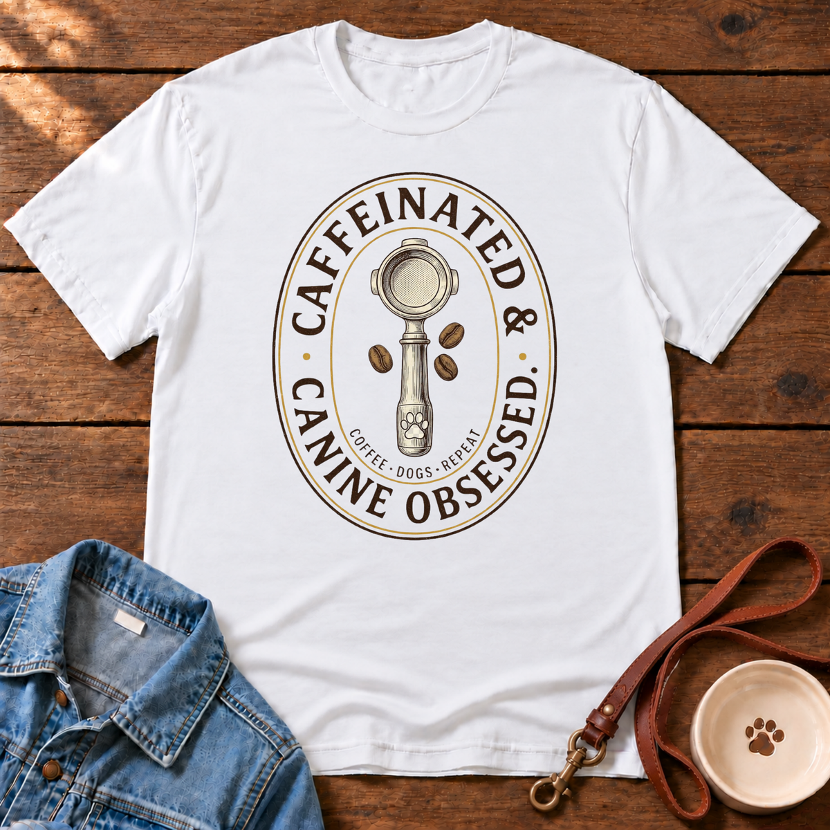 Caffeinated & Canine T‑Shirt