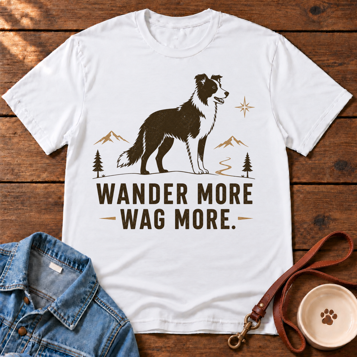 Wander More Wag More T-Shirt