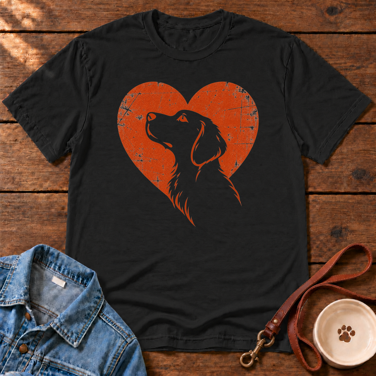 Dog Lover Portrait T‑Shirt