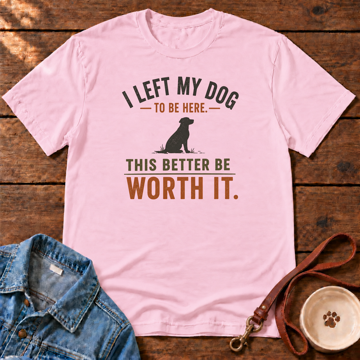 I Left My Dog Comfort Colors T-Shirt