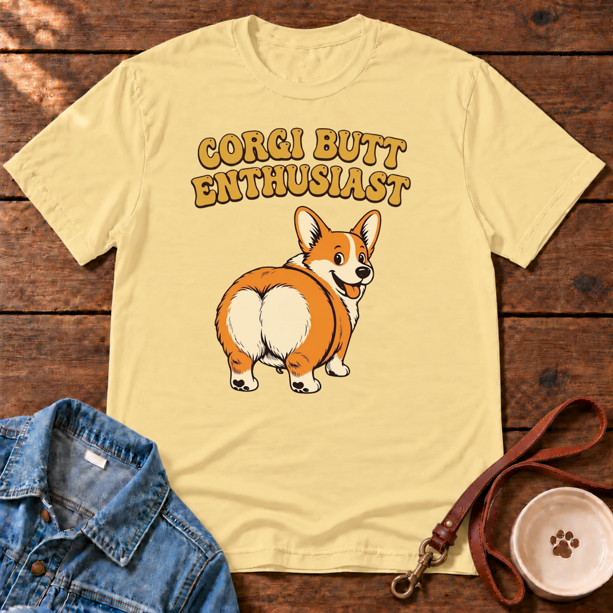 Corgi Butt Enthusiast Comfort Colors T-Shirt