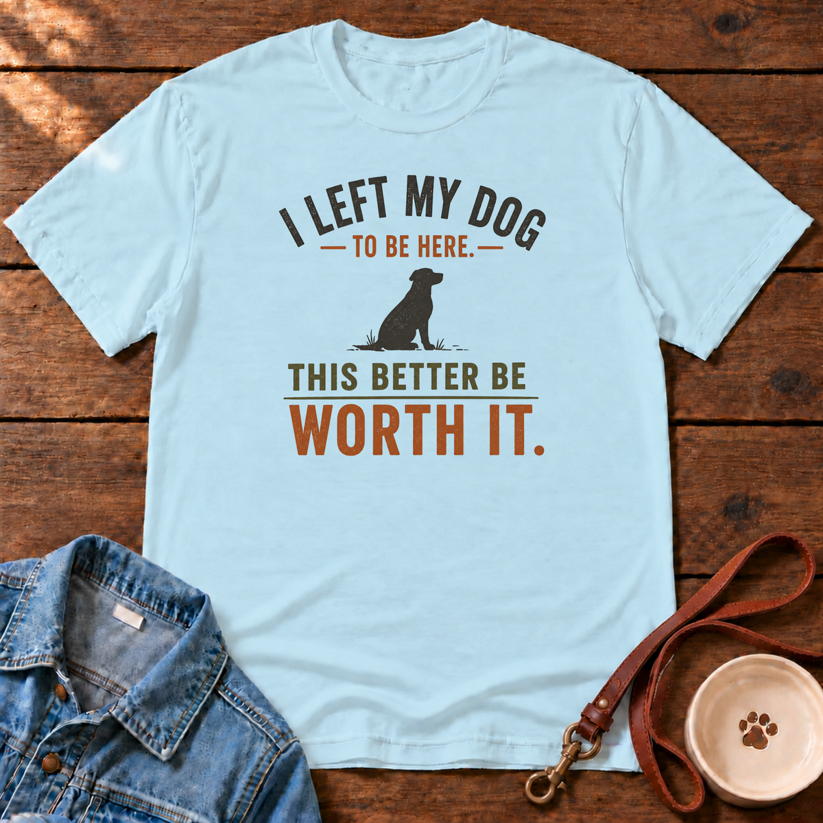 I Left My Dog Comfort Colors T-Shirt