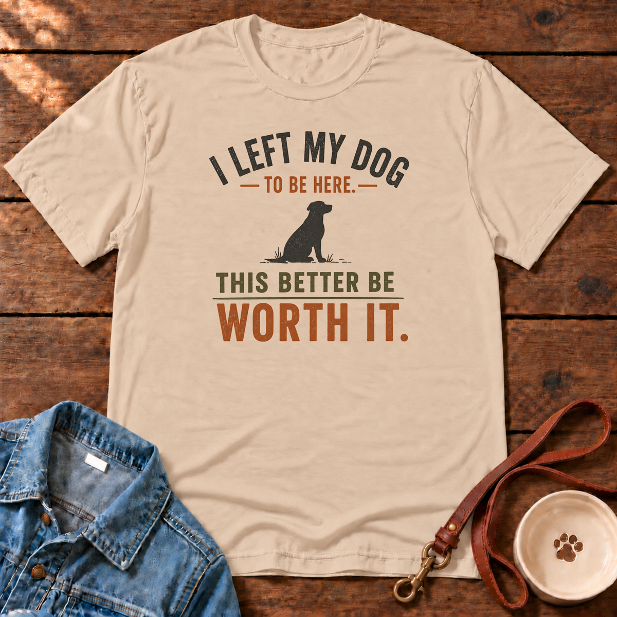 I Left My Dog Comfort Colors T-Shirt