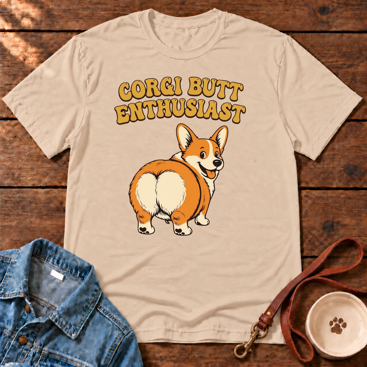 Corgi Butt Enthusiast Comfort Colors T-Shirt