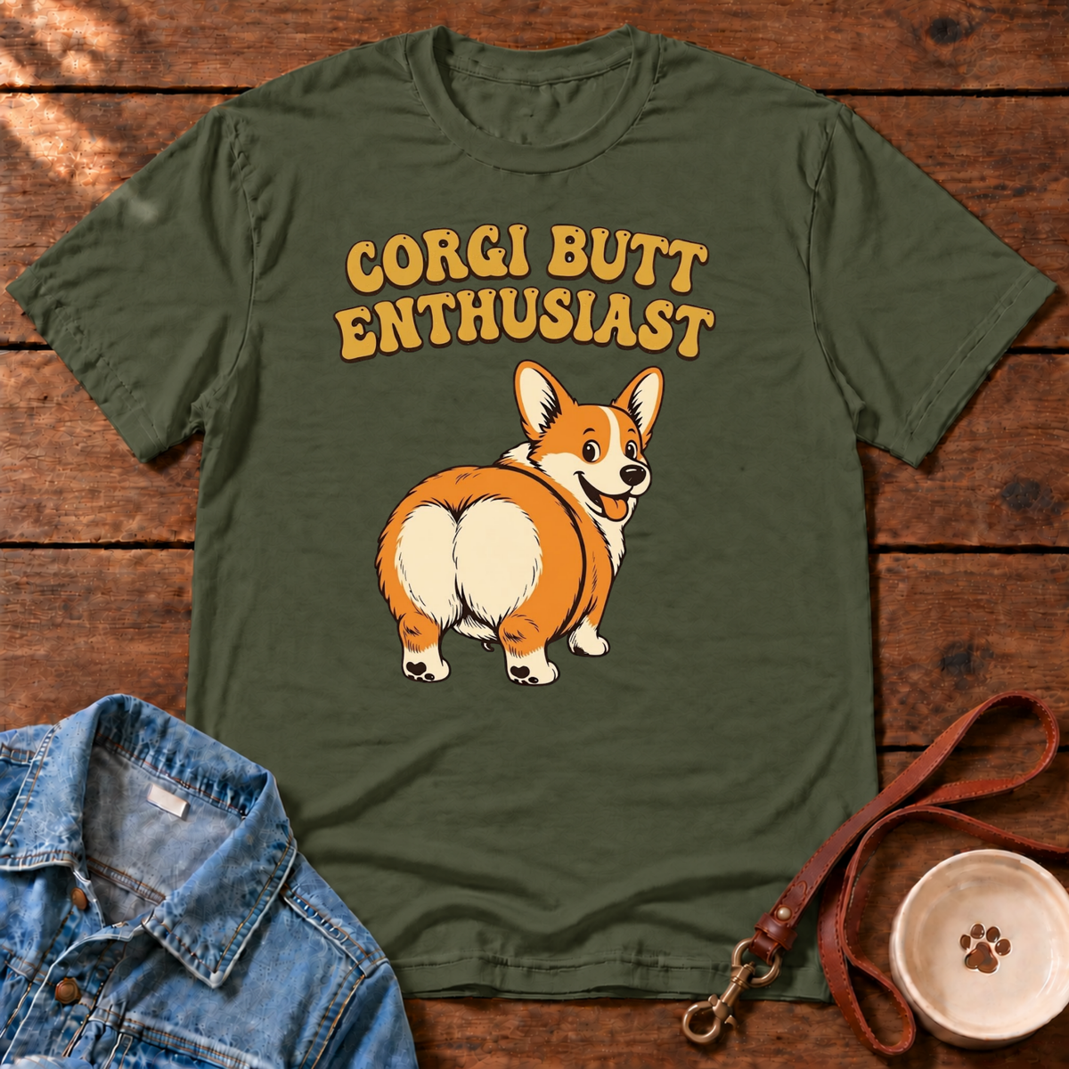 Corgi Butt Enthusiast Comfort Colors T-Shirt