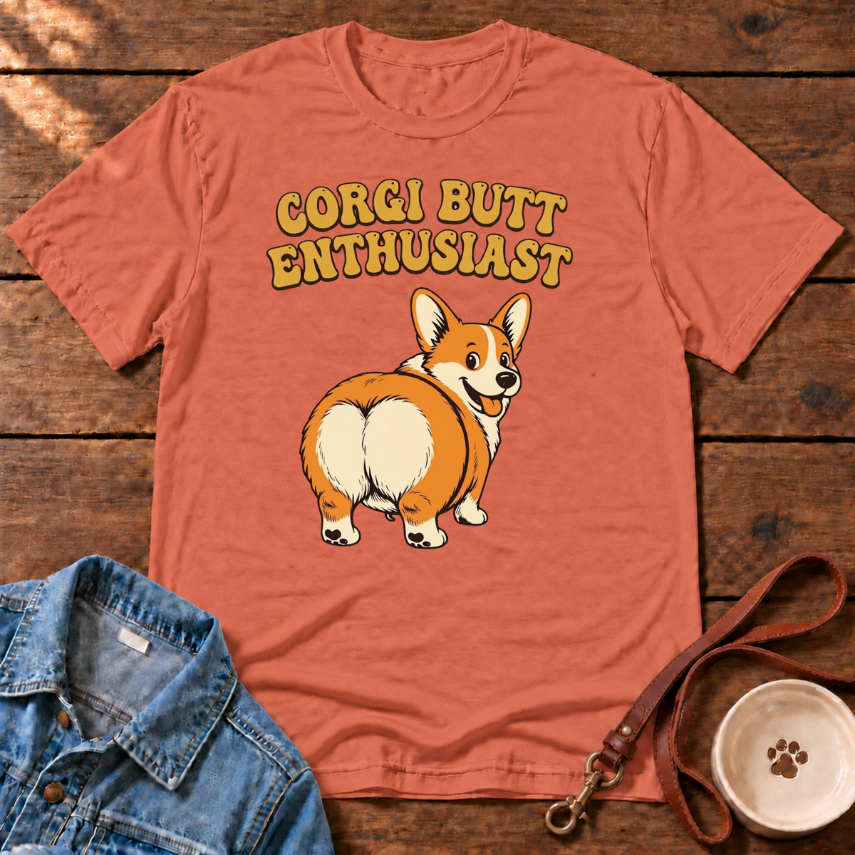 Corgi Butt Enthusiast Comfort Colors T-Shirt