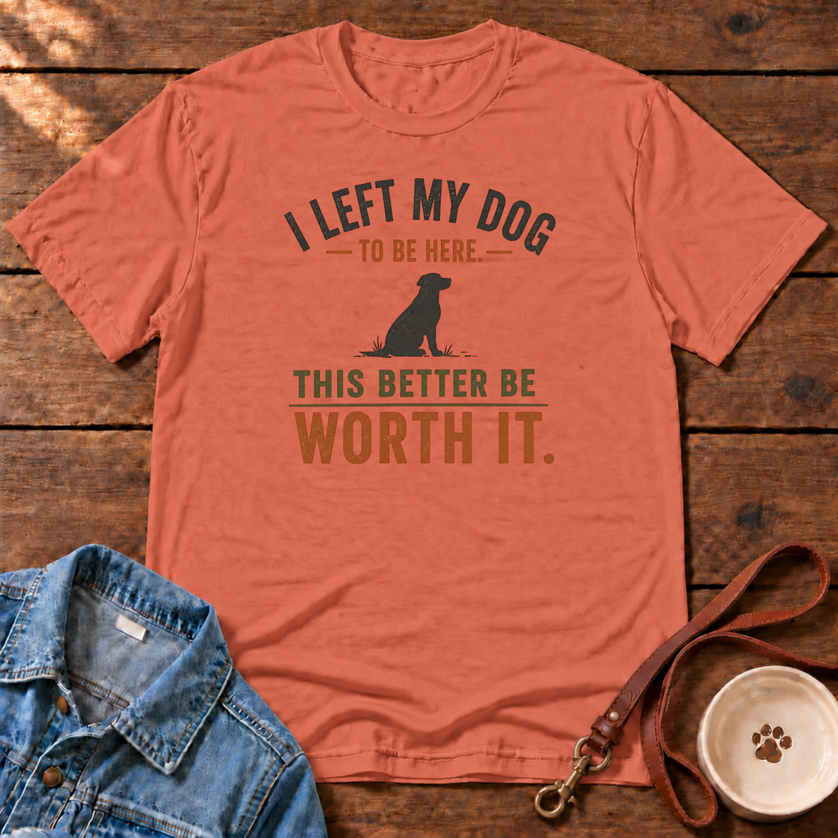 I Left My Dog Comfort Colors T-Shirt